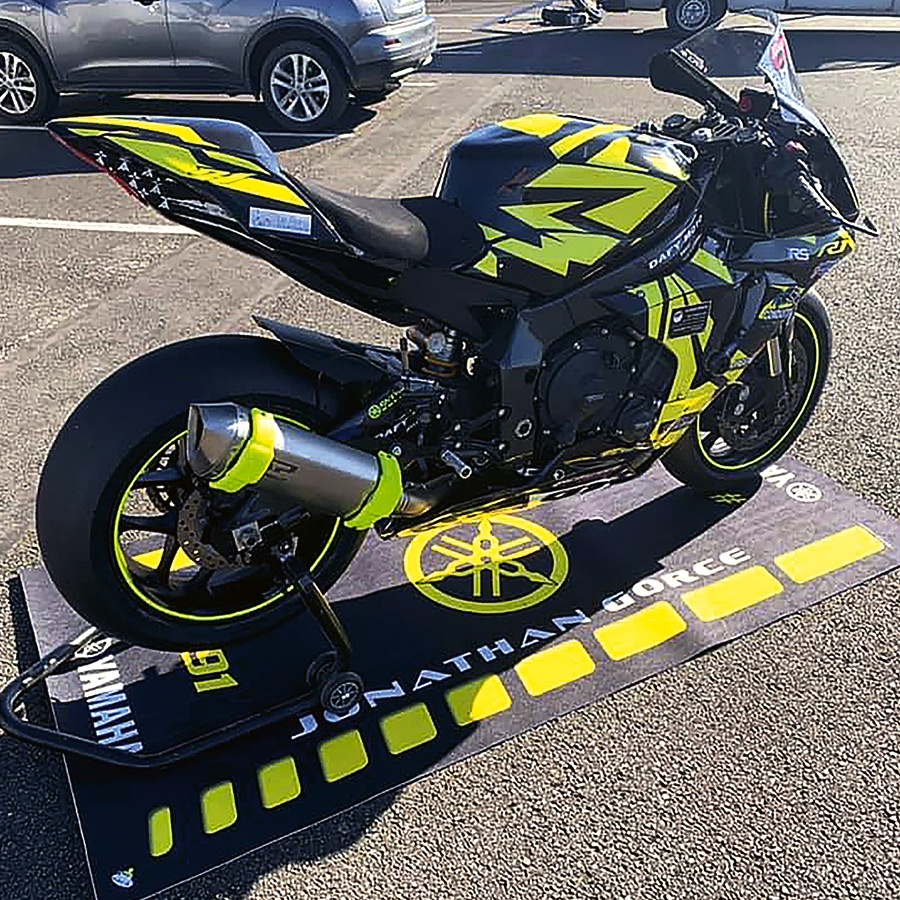 Tapis de sol atelier moto environnemental MOTO MASTER 170x100cm